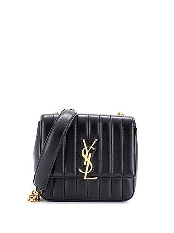 Saint Laurent Vicky Crossbody Bag Vertical Quilted Leather Small (view 1)