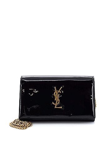 Saint Laurent Classic Monogram Wallet on Chain Patent (view 1)