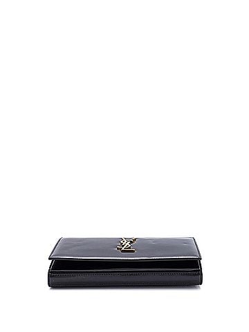 Saint Laurent Classic Monogram Wallet on Chain Patent (view 2)