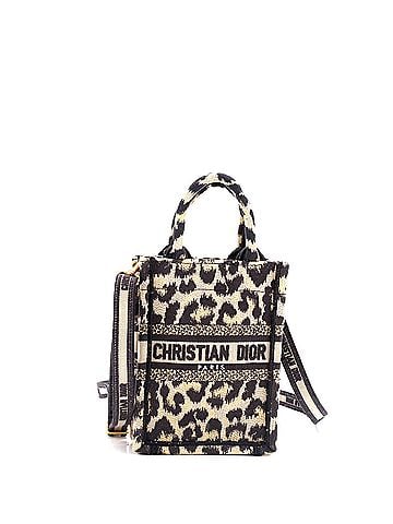 Christian Dior Book Tote Phone Bag Embroidered Canvas Mini (view 1)