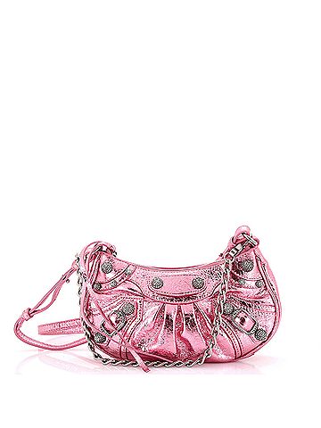 Balenciaga Le Cagole Giant Studs Shoulder Bag Leather with Crystals Mini (view 1)