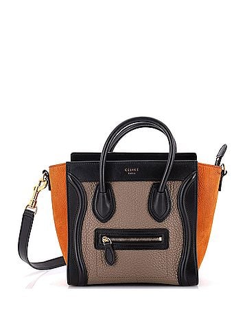 Céline Tricolor Luggage Bag Leather Nano (view 1)