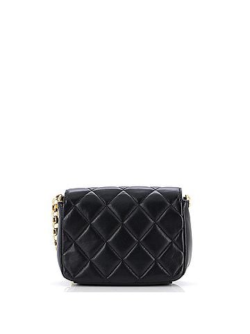 Chanel CC Coin Chain Flap Bag Quilted Lambskin Small (view 2)