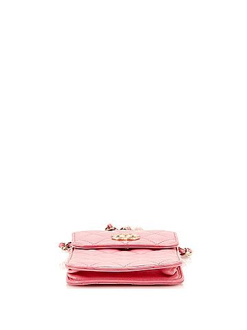 Chanel Resin CC Phone Holder with Chain Quilted Lambskin (view 2)