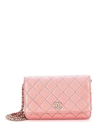 Chanel Wallet on Chain Quilted Iridescent Caviar (view 1)