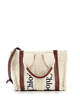 Chloé Woody Tote Shearling with Leather Small (view 1)
