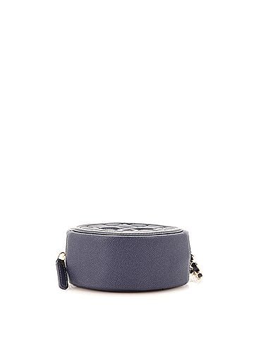 Chanel Filigree Round Clutch with Chain Quilted Caviar Mini (view 2)