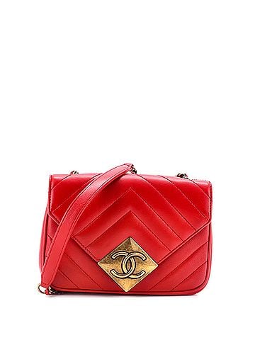 Chanel Pyramid CC Flap Bag Chevron Lambskin Mini (view 1)