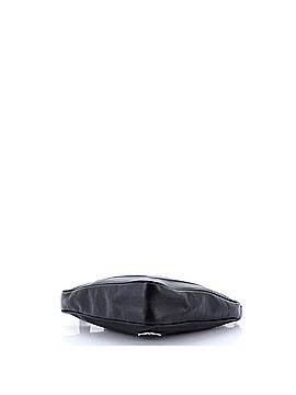 Prada Triangle Logo Wristlet Pouch Embossed Leather (view 2)