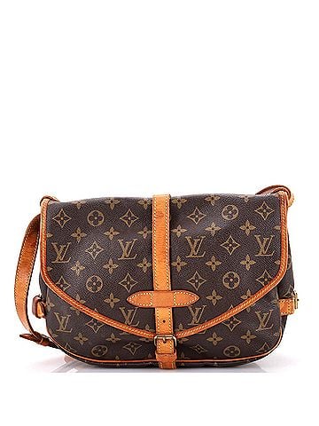 Louis Vuitton Saumur Handbag Monogram Canvas 30 (view 1)