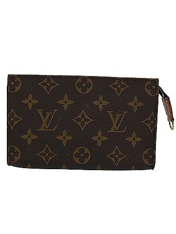 Louis Vuitton Poche Toilette 15 Brown Canvas Clutch Bag (view 1)