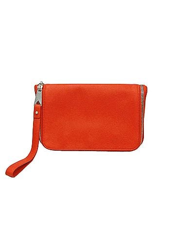 Bottega Veneta Organizer Red Leather Clutch Bag (view 1)