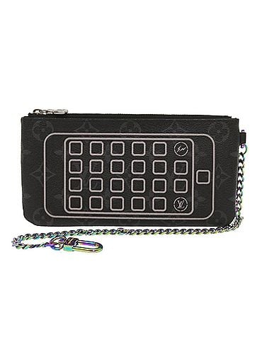 Louis Vuitton Pochette Clés Black Canvas Clutch Bag (view 1)