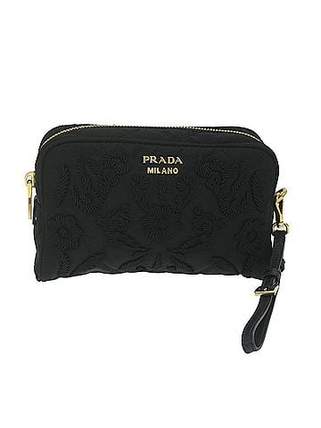 Prada Tessuto Black Synthetic Clutch Bag (view 1)