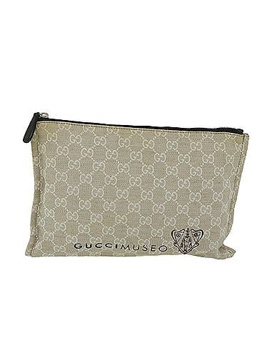 Gucci Gg Canvas Beige Canvas Clutch Bag (view 1)