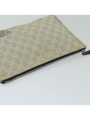 Gucci Gg Canvas Beige Canvas Clutch Bag (view 2)