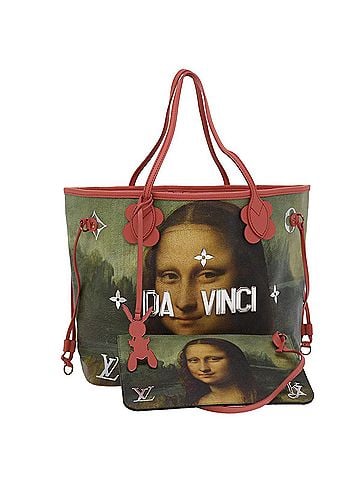 Louis Vuitton Neverfull Pink Leather Tote Bag (view 1)