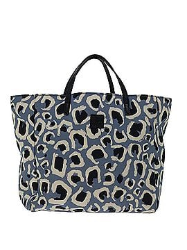 Gucci Padlock Blue Canvas Handbag (view 1)