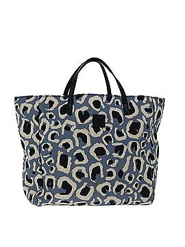 Gucci Padlock Blue Canvas Handbag (view 2)
