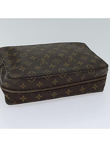 Louis Vuitton Trousse Toilette 28 Brown Canvas Clutch Bag (view 2)