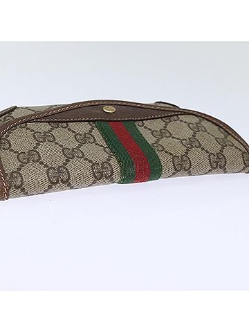 Gucci Sherry Beige Leather Clutch Bag (view 2)