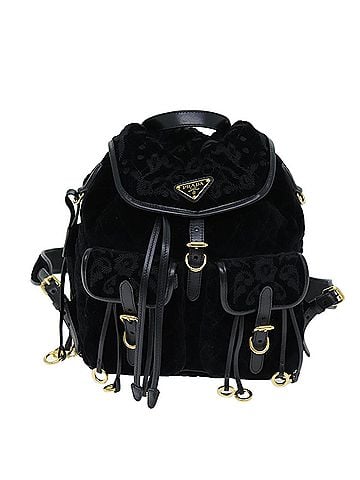 Prada Tessuto Black Synthetic Backpack Bag (view 1)
