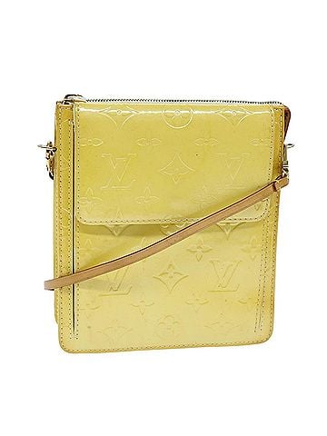 Louis Vuitton Mott Yellow Patent Leather Clutch Bag (view 1)