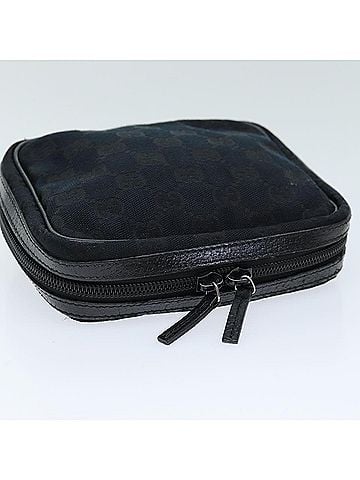 Gucci Gg Canvas Black Canvas Clutch Bag (view 2)