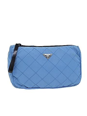 Prada Blue Synthetic Clutch Bag (view 1)