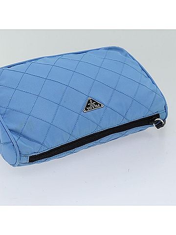 Prada Blue Synthetic Clutch Bag (view 2)