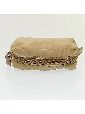 Prada Tessuto Beige Synthetic Clutch Bag (view 2)