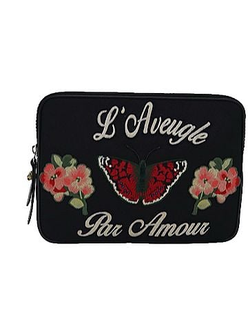 Gucci Techno Black Canvas Clutch Bag (view 1)