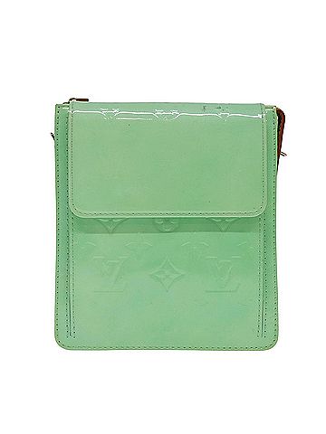 Louis Vuitton Mott Blue Patent Leather Clutch Bag (view 1)
