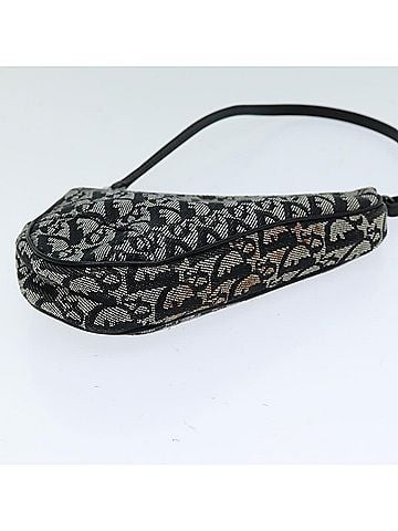 Dior Saddle Navy Canvas Clutch Bag (view 2)