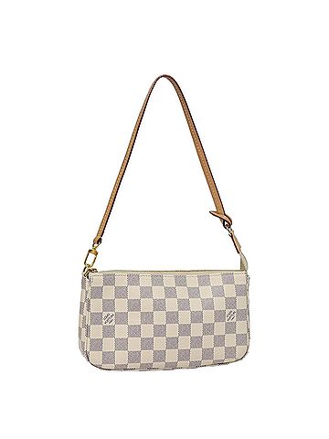 Louis Vuitton Pochette Accessoires White Canvas Clutch Bag (view 1)