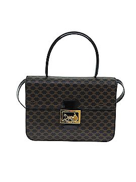 Céline Macadam Black Canvas Handbag (view 1)
