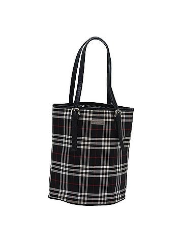 Burberry Nova Check Black Synthetic Tote Bag (view 1)