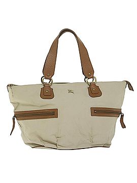 Burberry Beige Canvas Tote Bag (view 1)