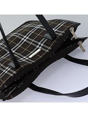 Burberry Nova Check Brown Synthetic Tote Bag (view 2)