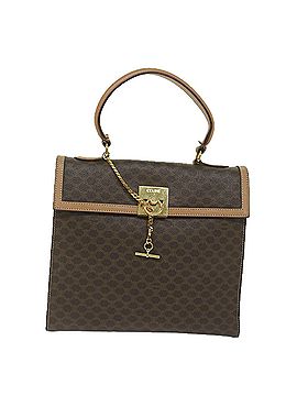 Céline Macadam Brown Canvas Handbag (view 1)