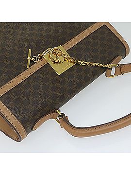Céline Macadam Brown Canvas Handbag (view 2)