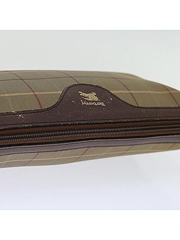 Burberry Nova Check Brown Canvas Clutch Bag (view 2)