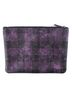 Coach 100% Canvas Solid Purple Purple Canvas Clutch Bag One size - photo 2