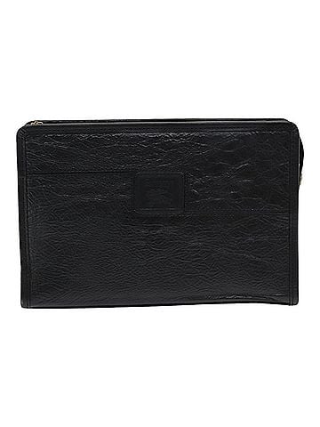 Burberry Black Leather Clutch Bag (view 1)