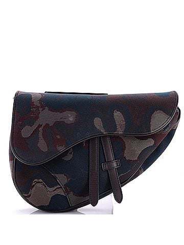 Christian Dior Peter Doig Saddle Crossbody Bag Printed Canvas (view 1)