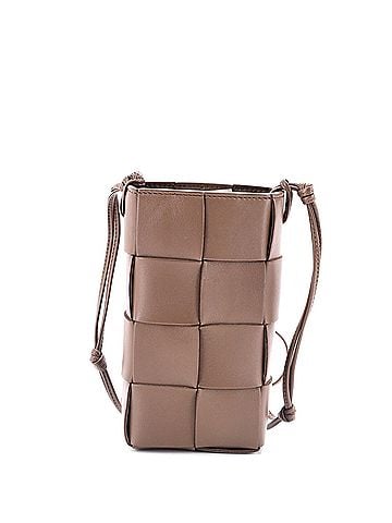 Bottega Veneta Cassette Phone Holder Crossbody Bag Maxi Intrecciato Leather (view 1)