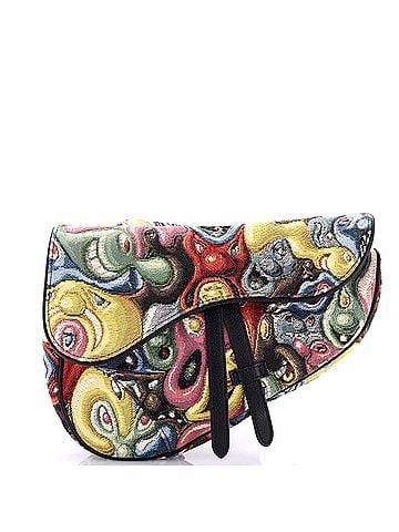 Christian Dior Kenny Scharf Saddle Crossbody Bag Jacquard (view 1)