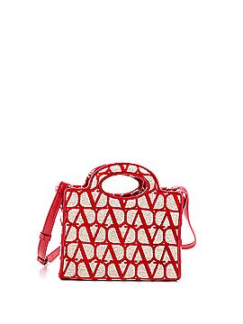 Valentino Garavani Le Troisieme Tote Toile Iconograph Fabric Mini (view 1)