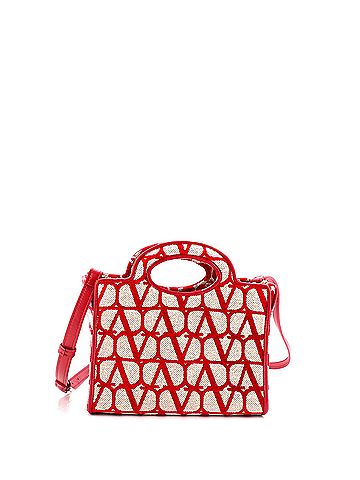 Valentino Garavani Le Troisieme Tote Toile Iconograph Fabric Mini (view 1)