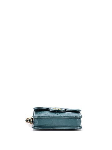 Chanel Top Handle Flap Coin Purse with Chain Quilted Lambskin (view 2)